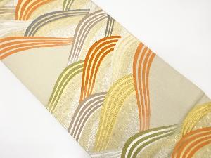 荒波に古典柄模様織り出し　袋帯